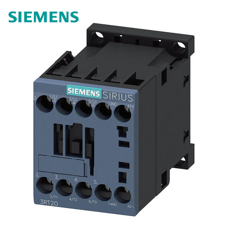 Siemens 3RT20151KB41 Power Contactor, 7A, 1NO, 3-Pole, 24VDC