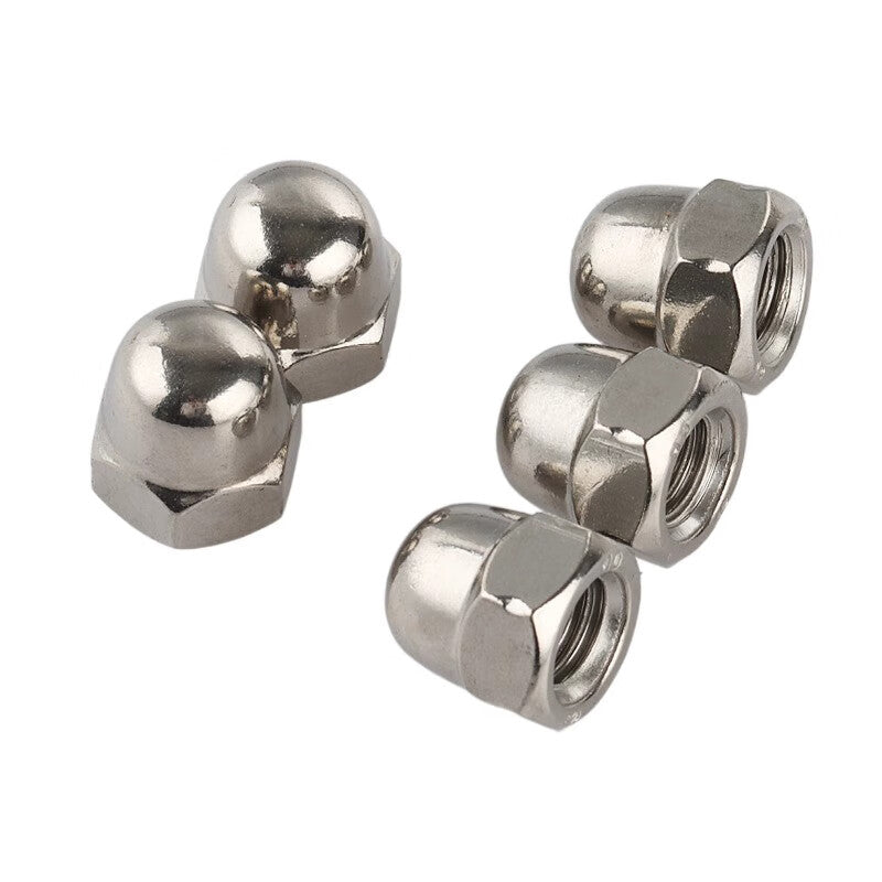 Yonghao Yinghong 304 Stainless Steel Cap Nuts, Cap Nuts, Screw Caps, Round Head Nuts, Nuts Customizable M12 (10 pieces) Package Price
