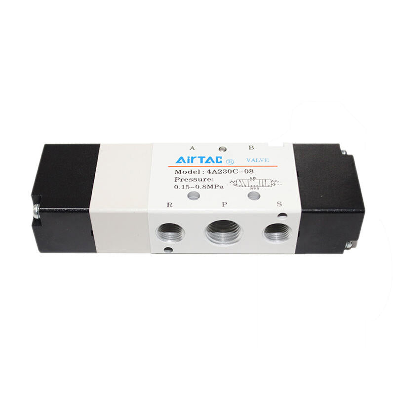 AirTAC 3-position 5-way center-sealed, double air-operated valve; 4A230C08