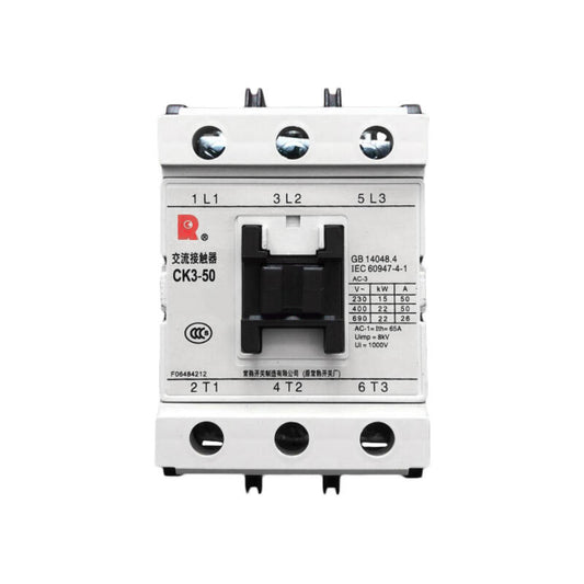 Changshu CK3-50/N5 Three-Pole AC Contactor 50A AC220/230V