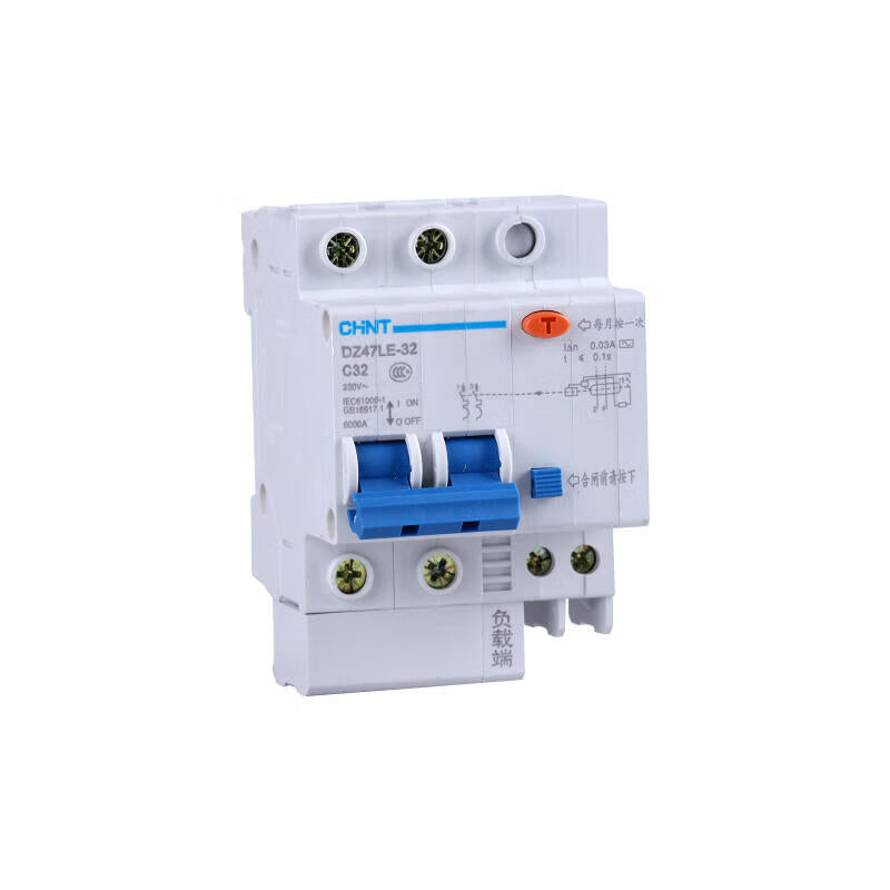 Chint leakage miniature circuit breaker; DZ47LE-32 2P C32 30mA