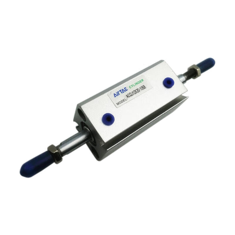 AirTAC ultra-thin cylinder, double-axis double-acting stroke adjustable type, with magnet, piston rod external thread type; ACQJ20X100-20SB