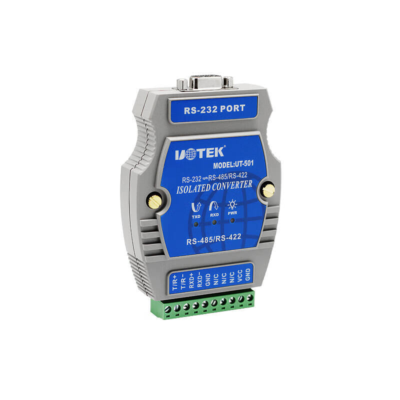 UOTEK Industrial-grade RS232 to RS485/422 passive photoelectric isolation converter genuine; UT-501