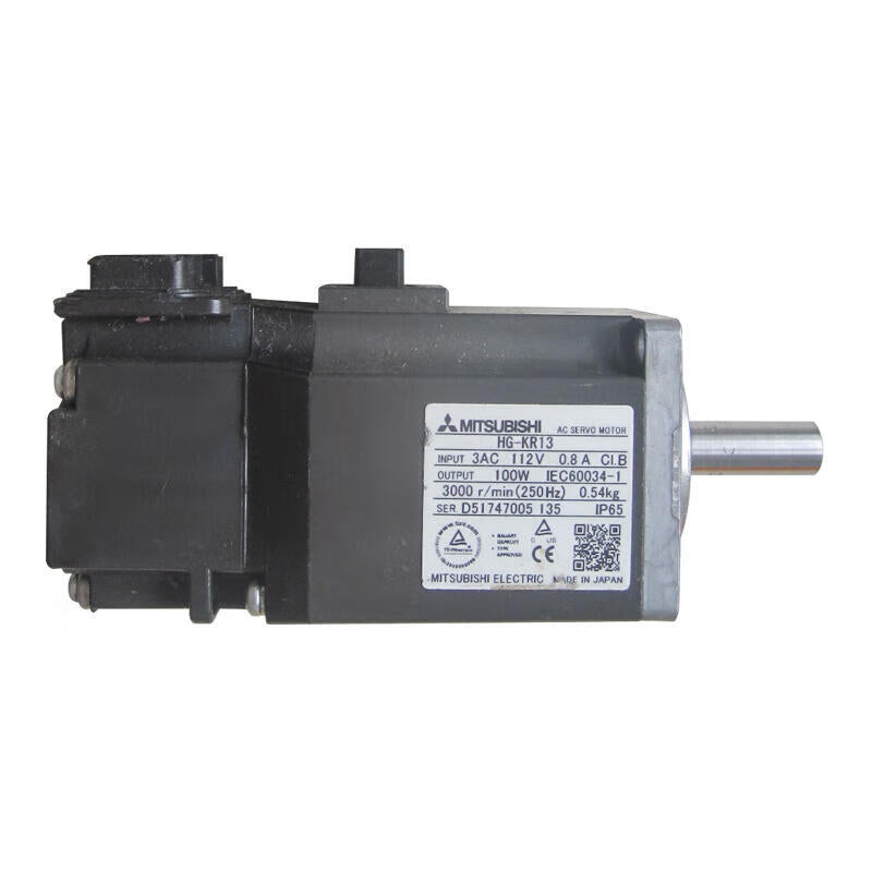 Mitsubishi Electric 100W servo motor low inertia 3000r/min straight shaft with oil seal; HG-KR13J