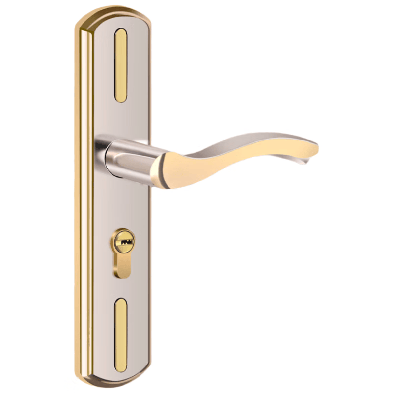 Chuke bedroom door lock, household universal wooden door lock, adjustable lock, old-fashioned door handle, old door lock replacement without drilling.