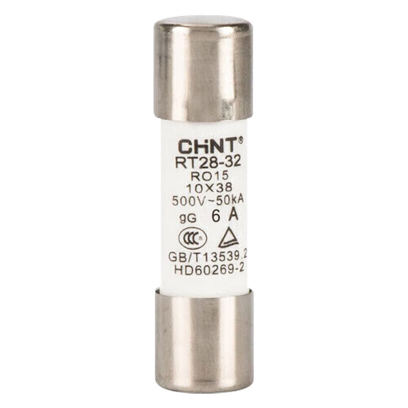 Chint cylindrical cap fuse RT28-32 (RO15) 6A 10 pieces/box