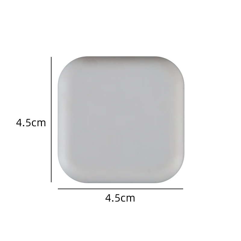 TIMUS door handle anti-collision sticker, rear anti-collision pad, silicone pad, stop strip, anti-collision door stop, anti-collision pad - square gray - 5 pieces