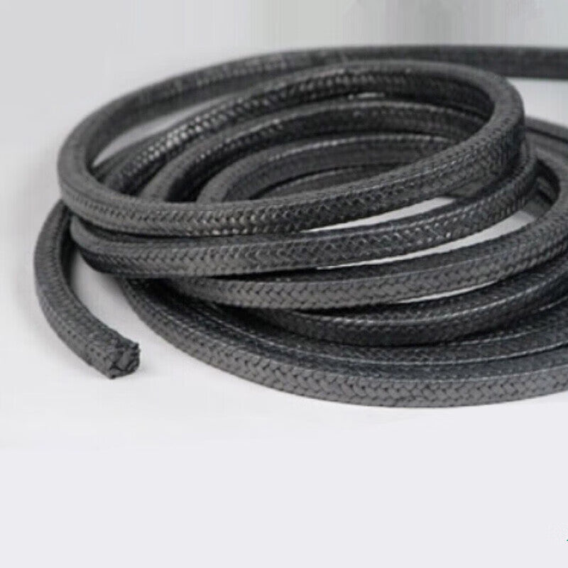 Crouching Tiger, Hidden Dragon: Graphite Packing High-Pressure Flexible Sealing Gasket, High-Temperature Resistant Expanded Nickel Wire Reinforced Asbestos Strip, Valve Packing Ring Rope, Grade A, 8*8mm - 1 meter (Pure Wire)