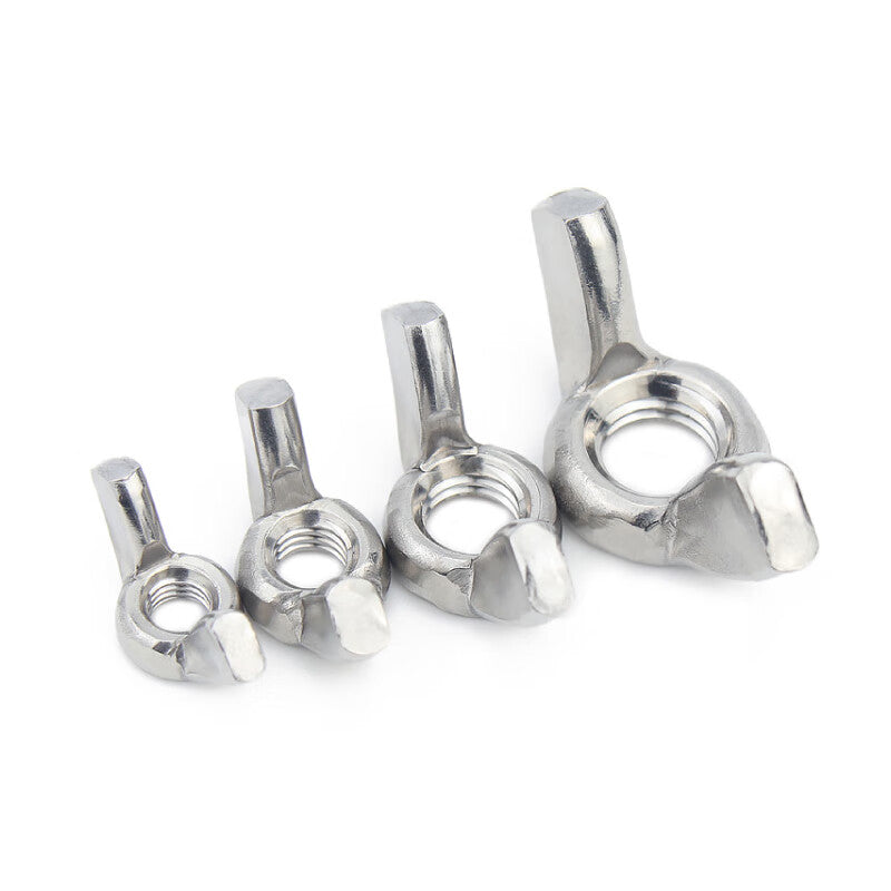 Juwei Stainless Steel Wing-Shaped Collar Nut M4 (1 piece, 304 Stainless Steel)