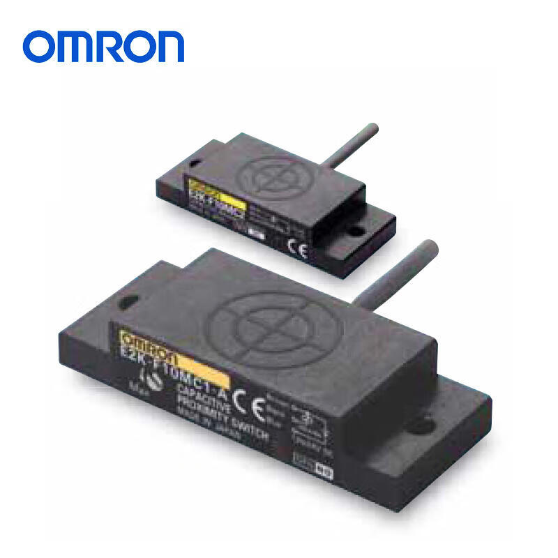 Omron flat electrostatic capacitance proximity sensor; E2K-F10MC1 2M