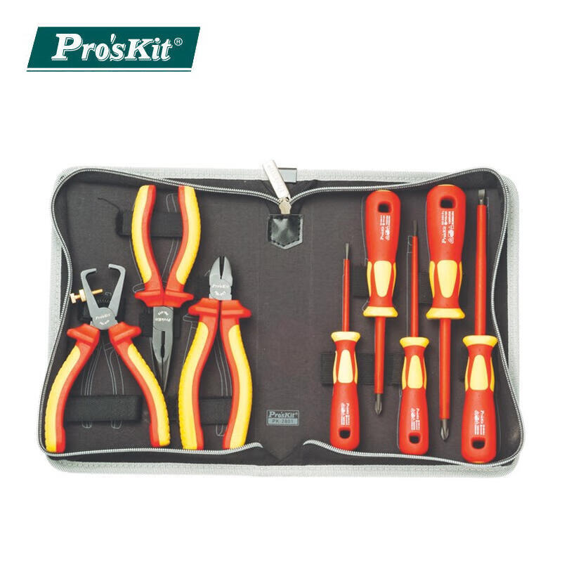 Baogong VDE1000V high voltage insulation tool set 9-piece set 8 sets/box PK-2801