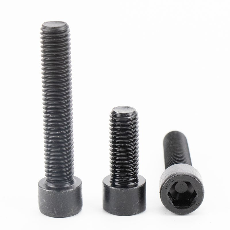 Bingyu BY-1163 8.8 grade metric internal hex socket head cap screws, blackened (quenched), GB70 full thread M12×35 (P1.75), 50 pieces/pack