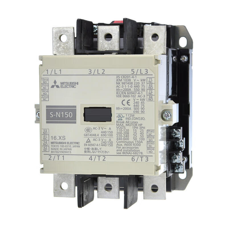 Mitsubishi Electric 150A 3-Pole Electromagnetic Contactor AC Control