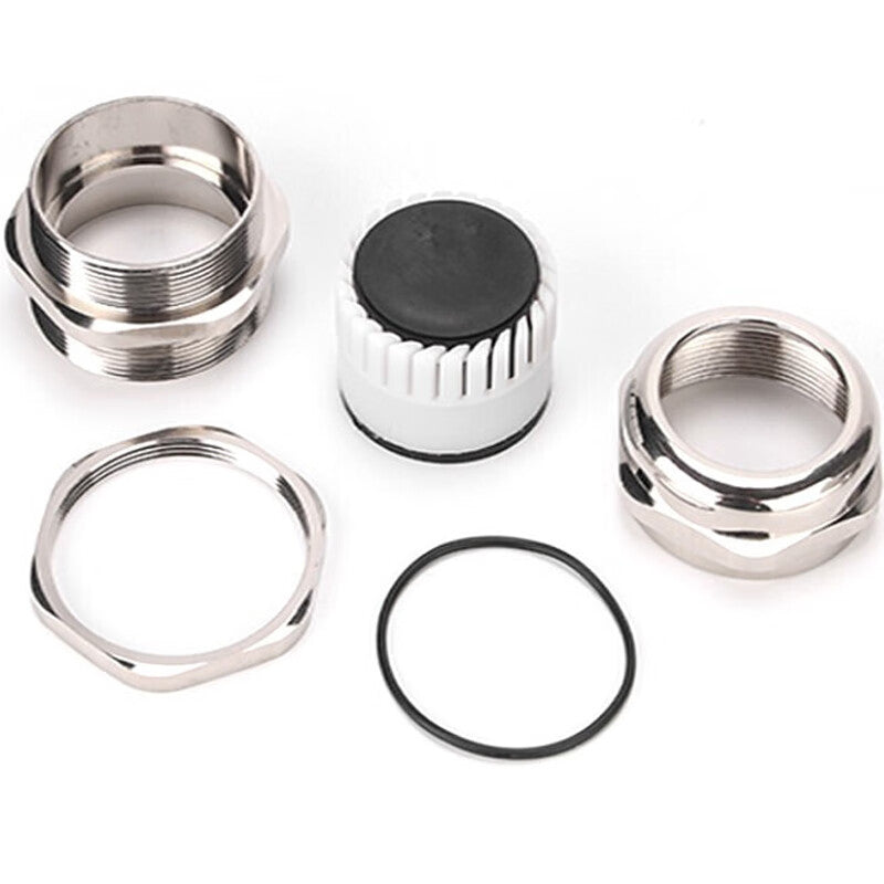 Deyu Products - Waterproof Metal Cable Connector, Nickel-plated Brass Cable Connector Gland, Unit: Piece, M8×1 (2.55)