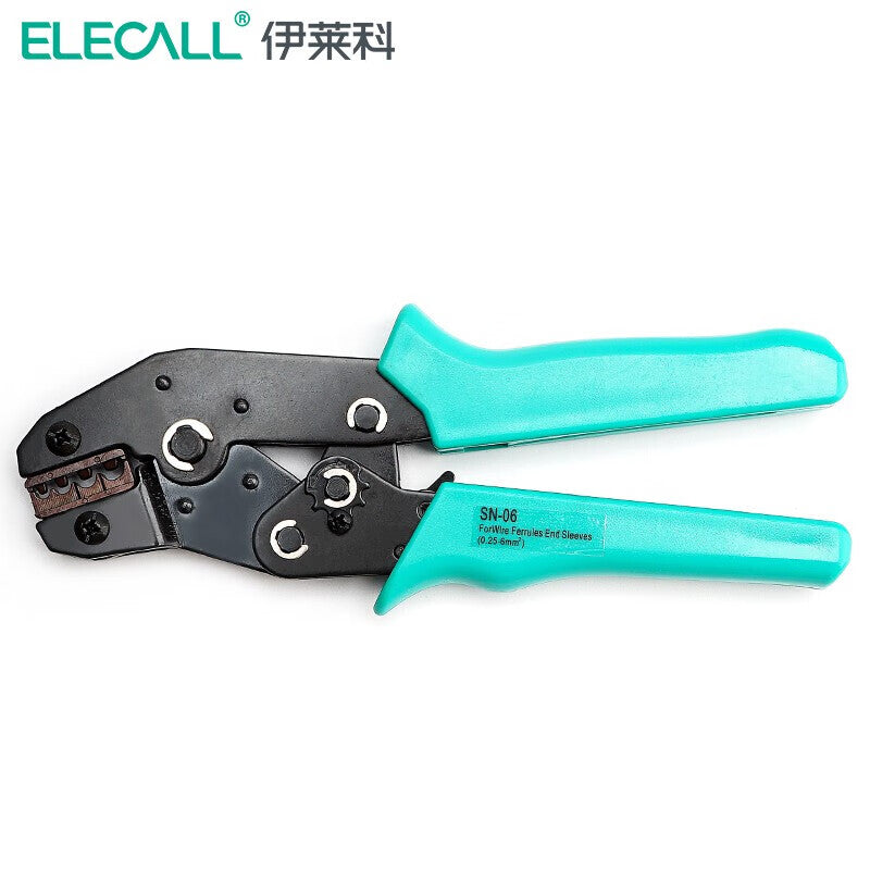 ELECALL Cold-Pressure Ratchet Type Bare Terminal Crimping Pliers SN-06 (0.5-6mm²)