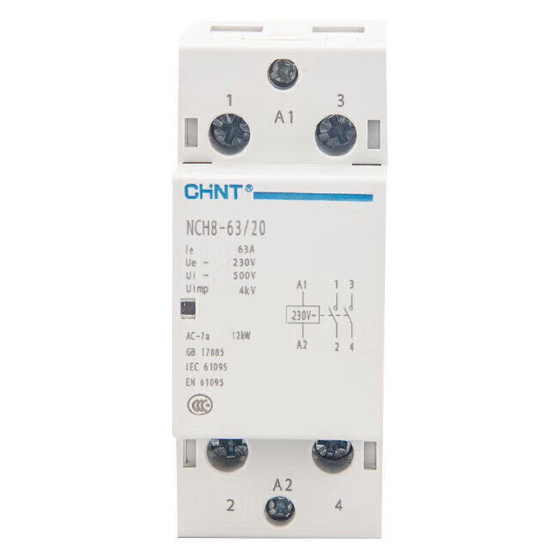 Chint NCH8-63/20 Modular Contactor 2P 63A 2NO 230V
