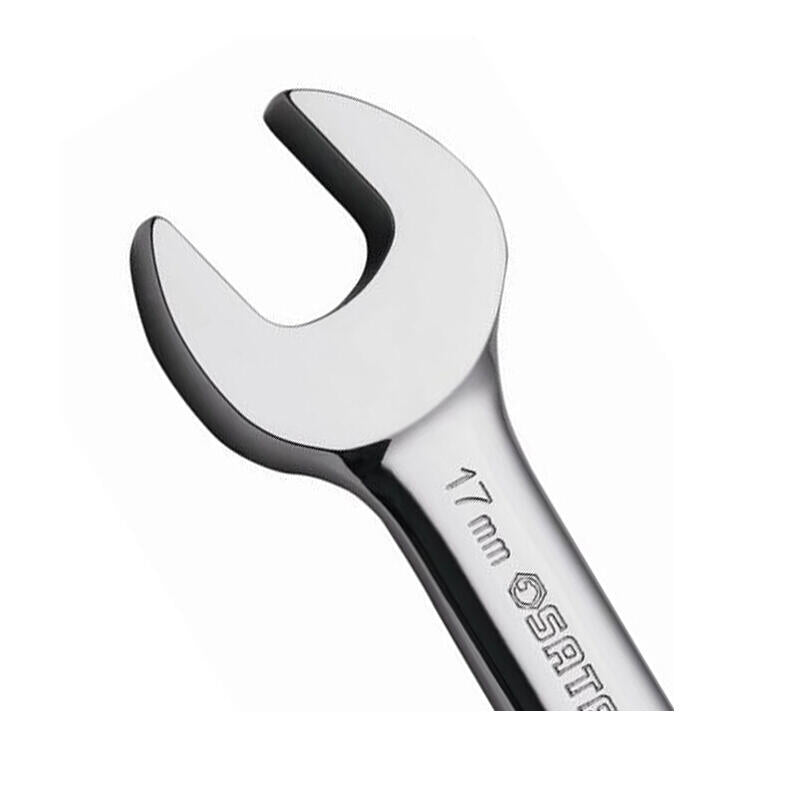 SATA 49205 Dual-Purpose Short Wrench – Fully Polished, 14mm