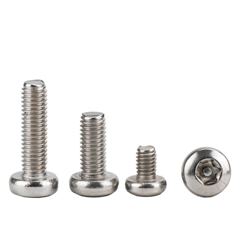 Haisdike HKD-544 304 Stainless Steel Torx Groove Pan Head Machine Screws GB2672 M4*8 100pcs