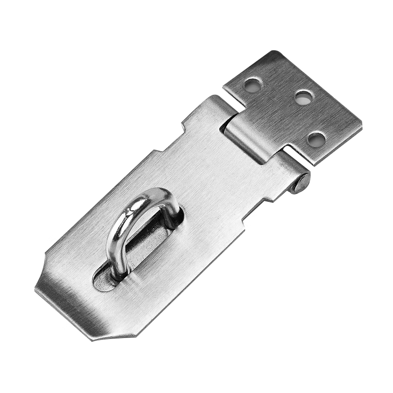 Jingu Lao KCx-21 Stainless Steel Hook Padlock Pin Lock Door Lug Thickened Lock Thief Door Buckle (with screws) 3-inch Buckle 2