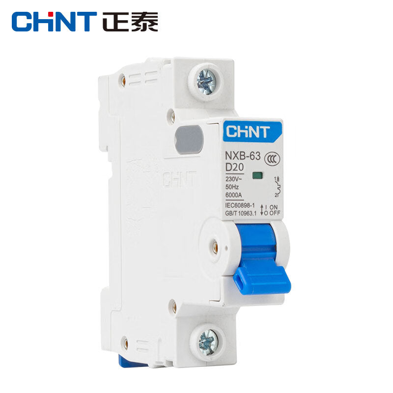 Chint (CHNT) NXB-63-1P-D6 air switch D-type overload DZ47 upgraded small circuit breaker 1P D6