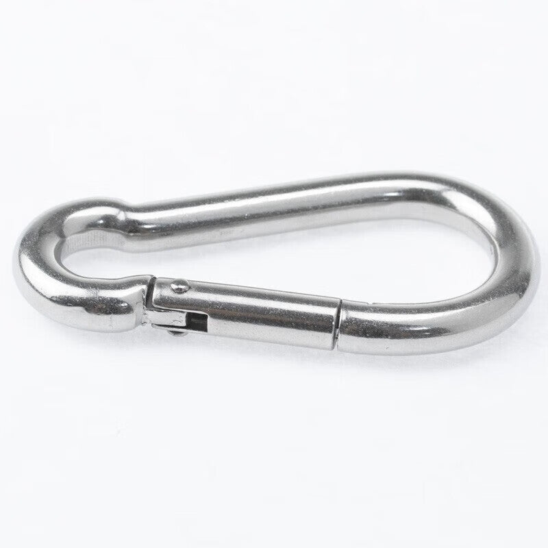 Hesdig [Jingcang Flash Delivery] 304 Stainless Steel Spring Hook, Hoist Quick-Hanging Buckle, Elastic Buckle, Chain Buckle, Safety Ring, Spring Buckle M8 (2 pieces) JG-54