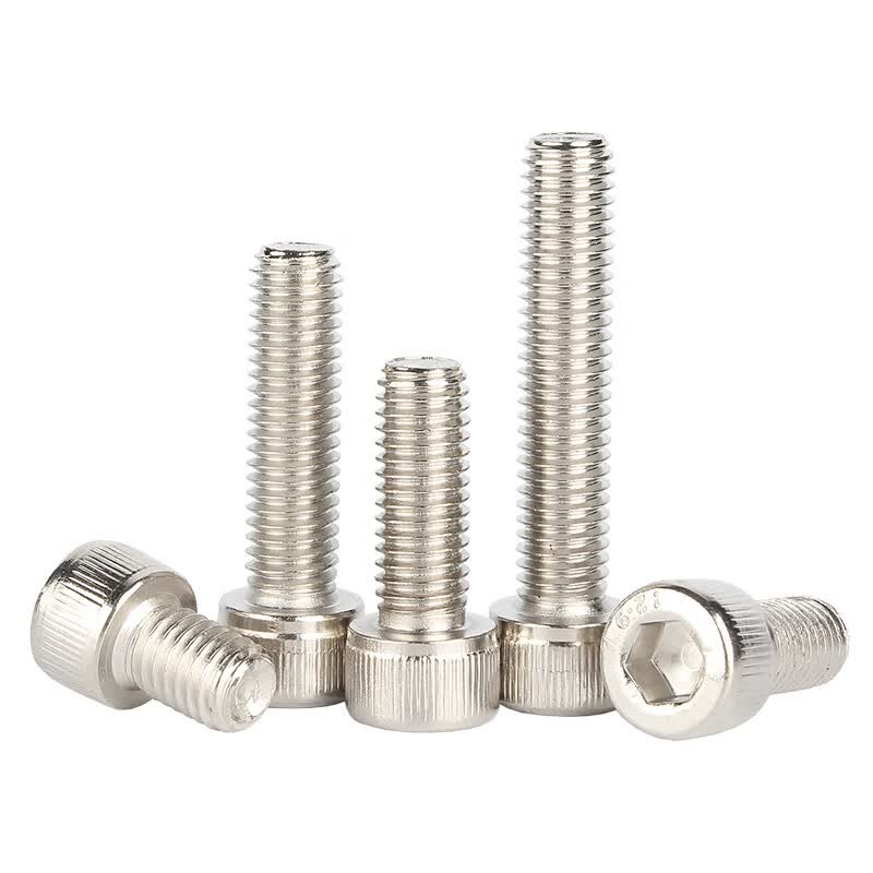Bocai 12.9 grade nickel-plated socket head cap screws, high-strength cup head bolts, extended screws M6x70 (50 pieces/pack)