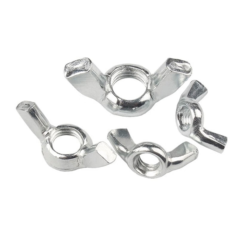 Steel Precast Products National Standard Galvanized Butterfly Nuts, Razor Head Hand-Tightening Nuts, Ingot Nuts, [Jingcang] M10 (50 pieces per pack)