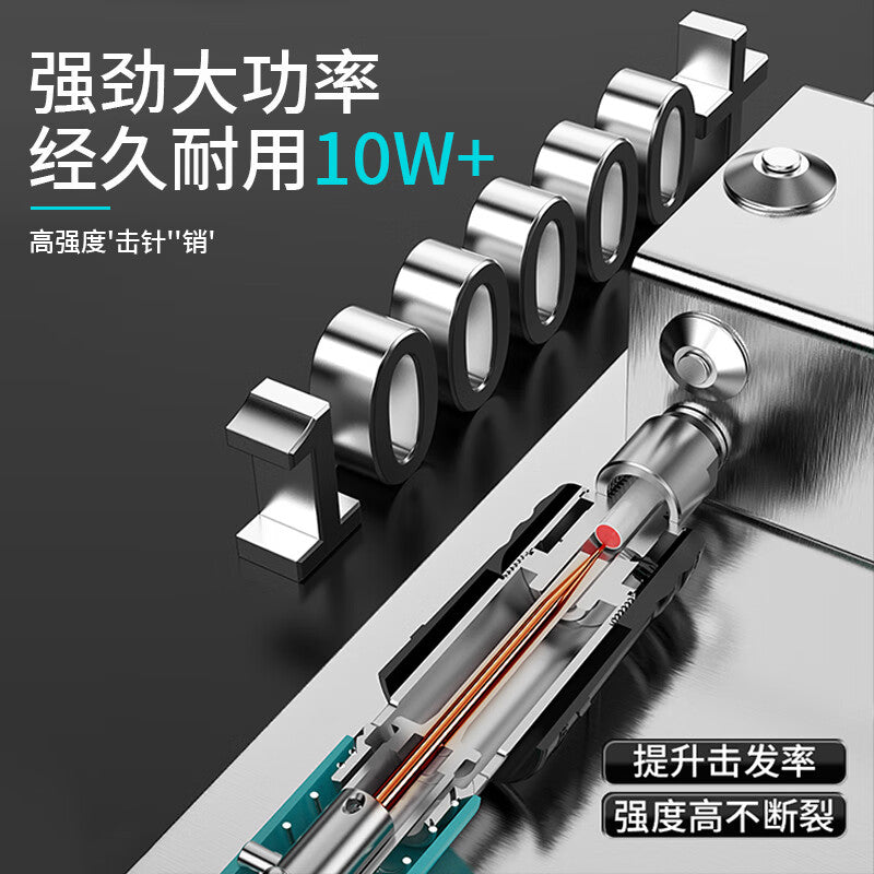 Huilide Nail Gun - Integrated Air Nail Gun for Concrete Mini Silencer