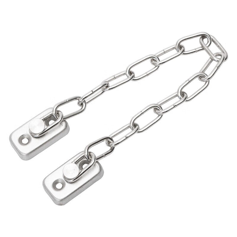 Bingyu Window Chain Door Lock Limiter, Casement Window Anti-theft Lock, Safety No-Drill Window Lock, Stainless Steel Chain 15cm BH-641