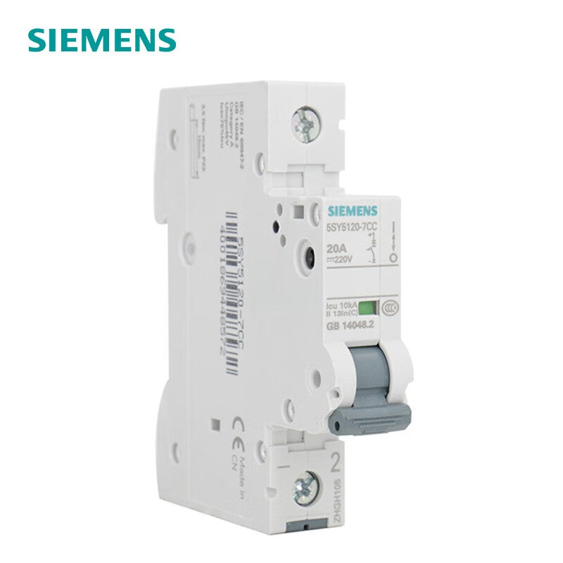 Siemens 5SY5120-7CC DC Type C 20A Circuit Breaker 1P 10KA