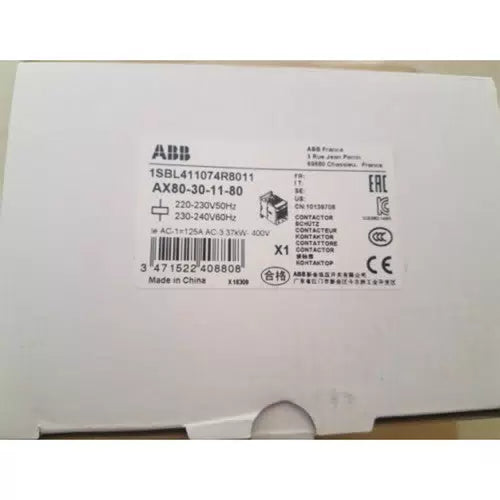 one ABB AC contactor AX80-30-11-80 220-230V [1]
