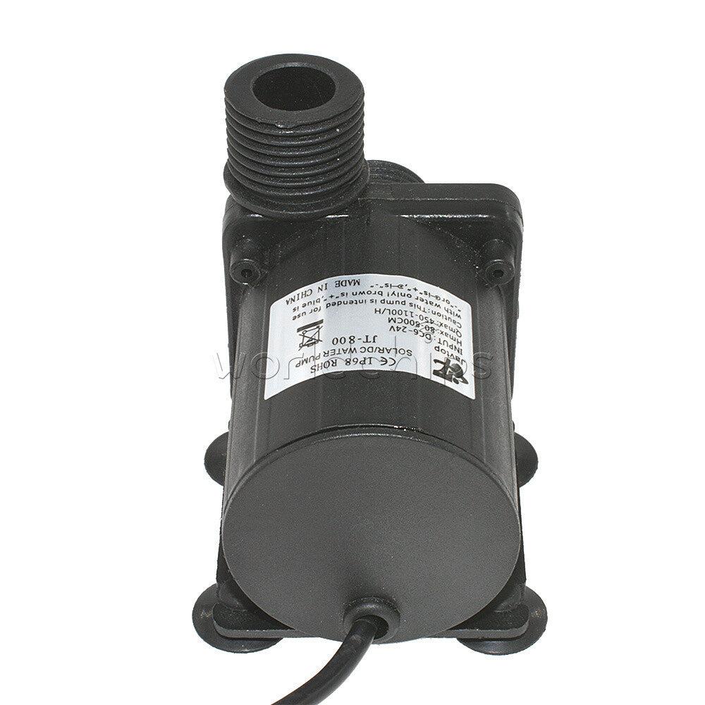 DC 12V 24V Hot Water Circulation Pump Solar Water Pump Brushless Motor 800L/H