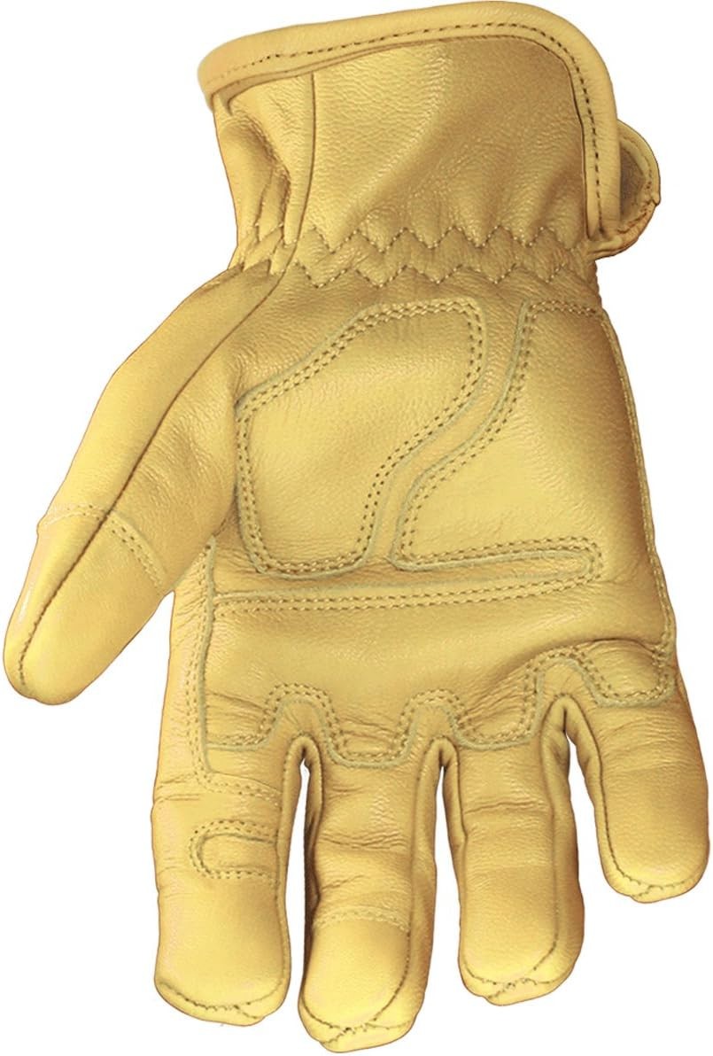 Double Layered Leather Work Gloves, Large - Arc Rated, Puncture Resistant