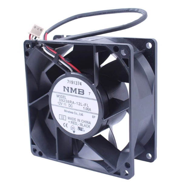 For NMB 09238RA-12L-FL 12V 1.06A large air volume 9038 three wire cooling fan