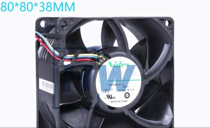 1Pc    H80E48BUA7-07 NIDEC 8038 DC48V 0.46A High Air Volume Inverter Fan