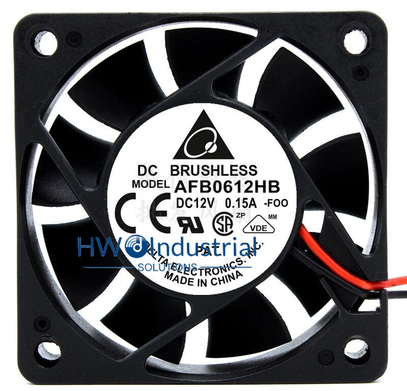 1PC  Delta AFB0612HB 6*1.5CM 12V 0.15A 6CM Silent Dual Ball Cooling Fan