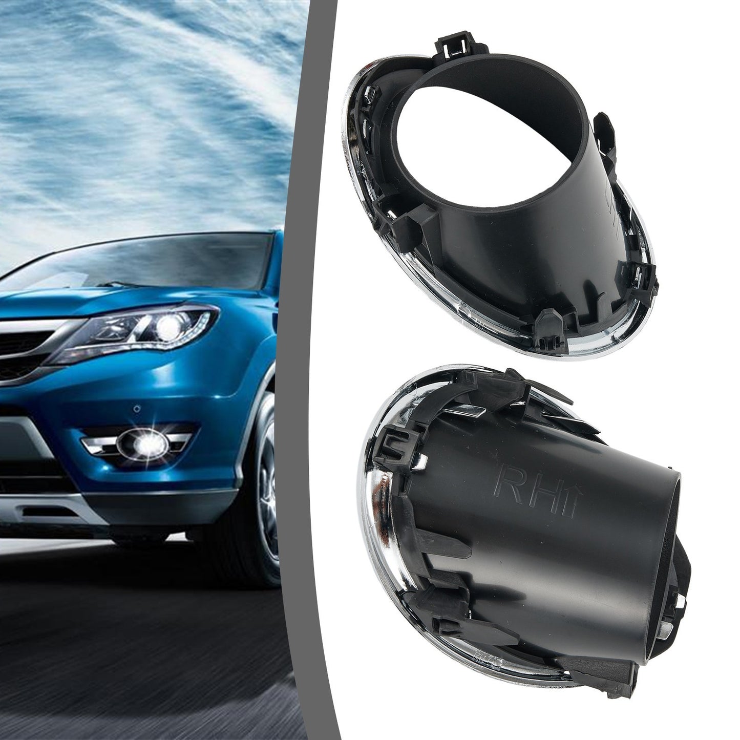 Fog Light Covers Bezel Passenger Side Right For Nissan Qashqai J11 14-17