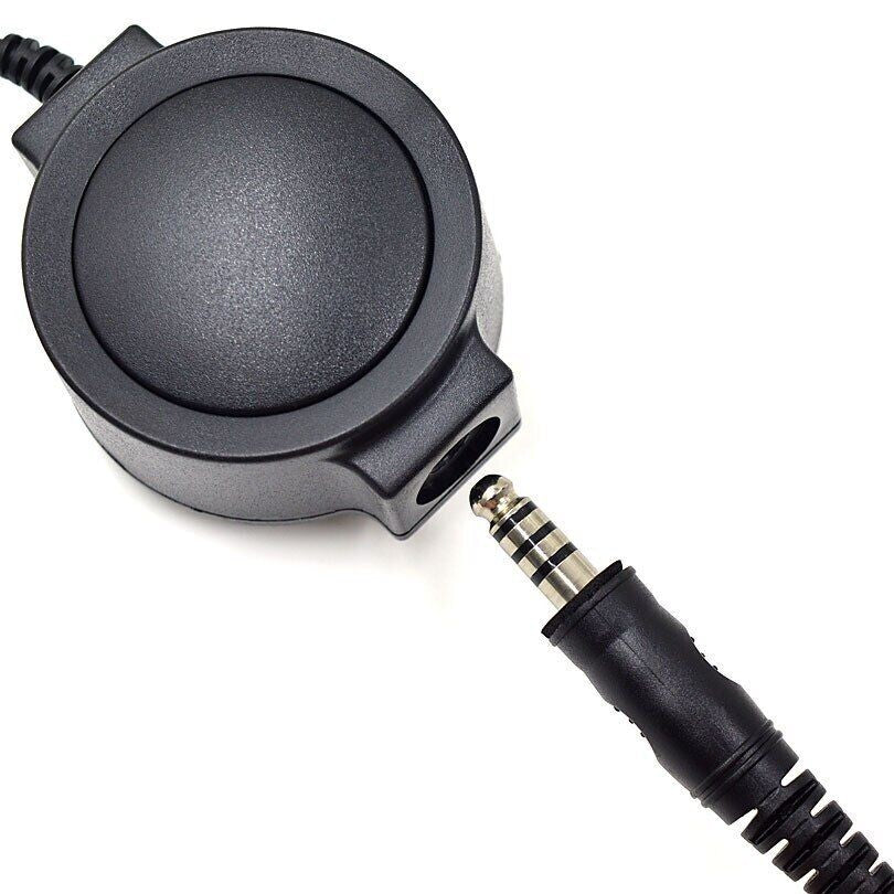 Two Way Radio Big PTT Cable Plug for Kenwood TK3107 Baofeng UV-5R BF-888S F8HP