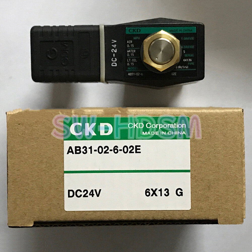 1PCS   For CKD AB31-02-6-02E DC24V Solenoid Valve In Box freight free