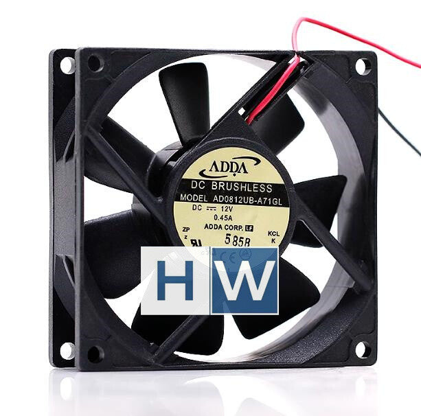 1PC AD0812UB-A71GL  12V 0.45A ADDA chassis 80 * 25 8CM cooling fan