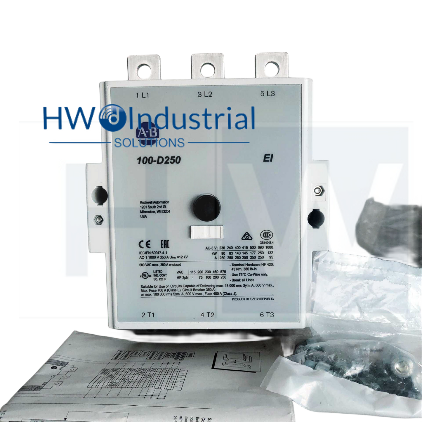 1Pc  Contactor 100-D250 110V  Expedited