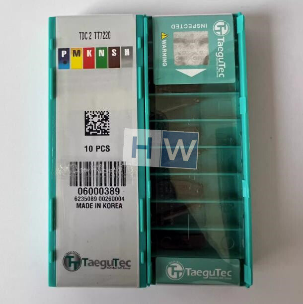 Box/10PCS Taegutec Cutting Knife Slotting Blade TDC2 TT7220