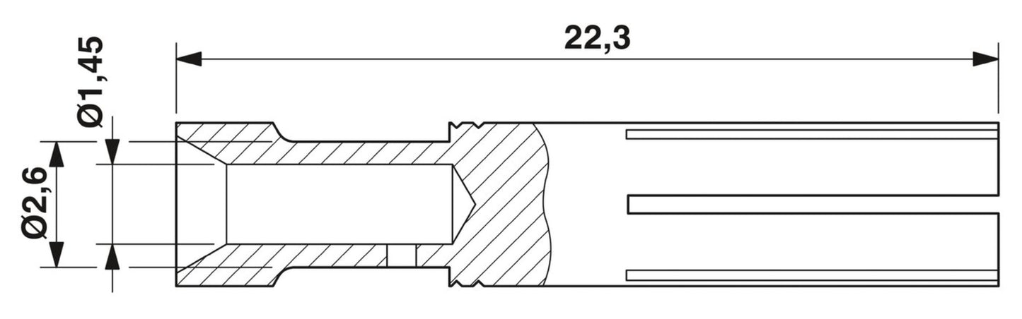 100pcs PHOENIX CONTACT 1663666 Connector CK2,5-ED-1,00BU AG