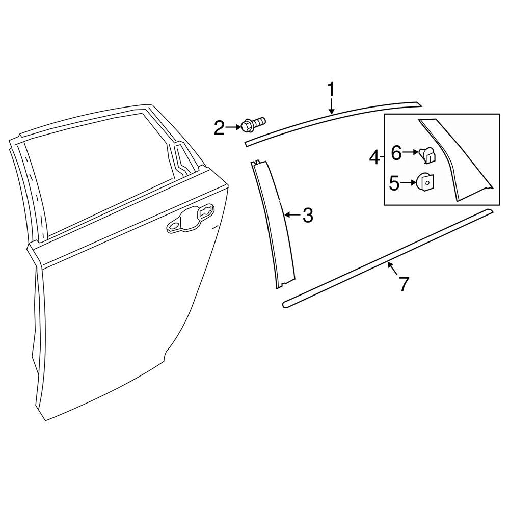 Door Trim Pillar for Honda For Accord Left Side 2018 2022 Replacement Part