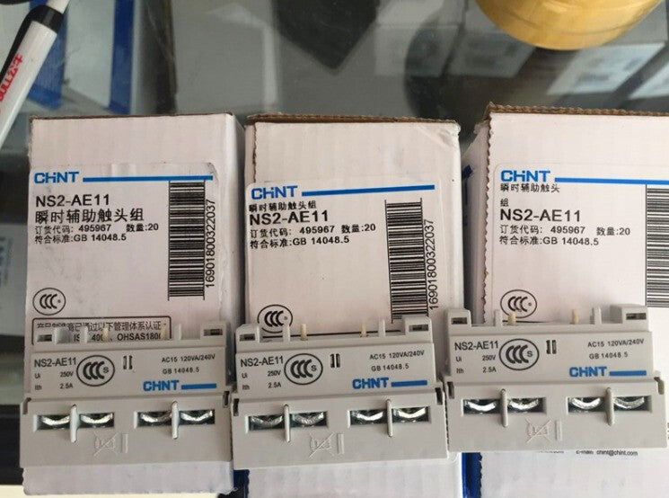 10PCS For Chint NS2-AE11 NS2AE11 Auxiliary Contacts 1NO+1NC
