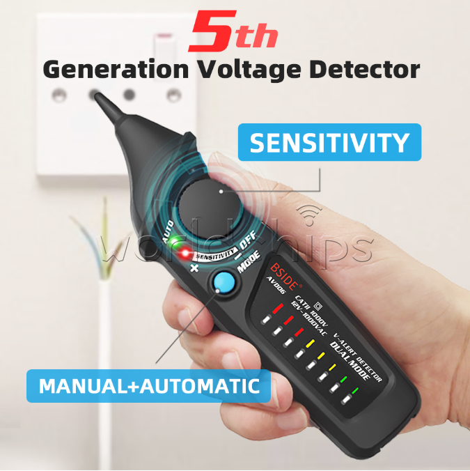 AVD06 AVD06X Non-Contact Voltage Detector Pencil Live/phase wire NCV Tester