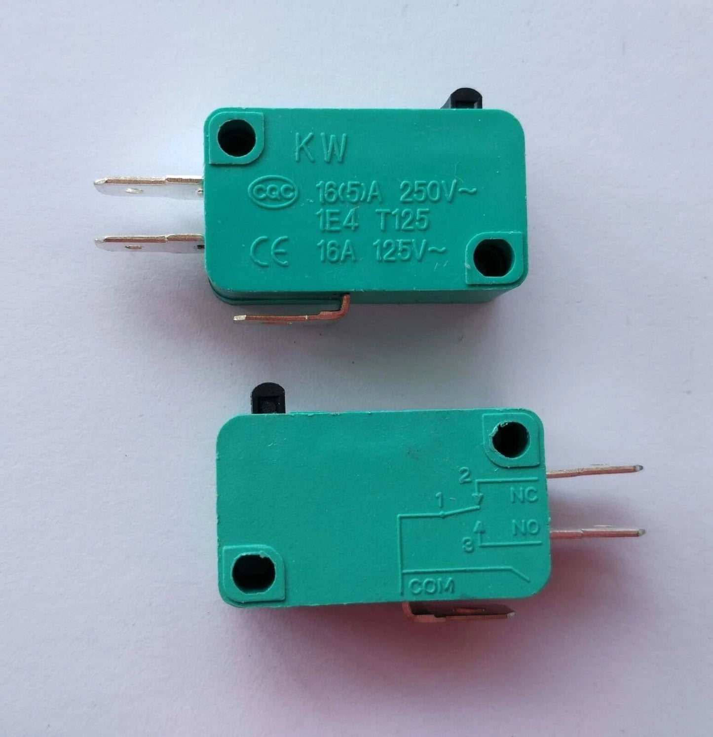 5pcs AC 16A 125V/250V Push Button Actuator Micro Limit Switch KW3-0Z