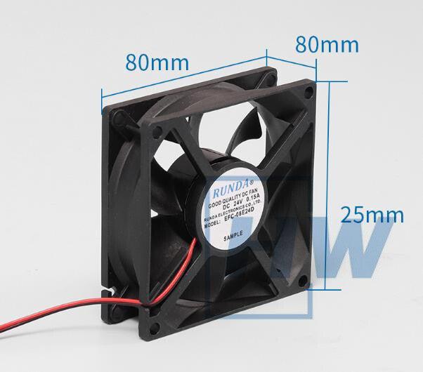 1PC  RUNDA EFC-08E24D 24V 0.15A 8cm Inverter Cooling Fan
