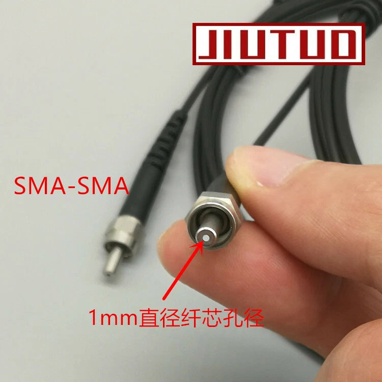 SMA905 SMA-ST SMA-FC plastic optical fiber jumper 1mm core metal connector