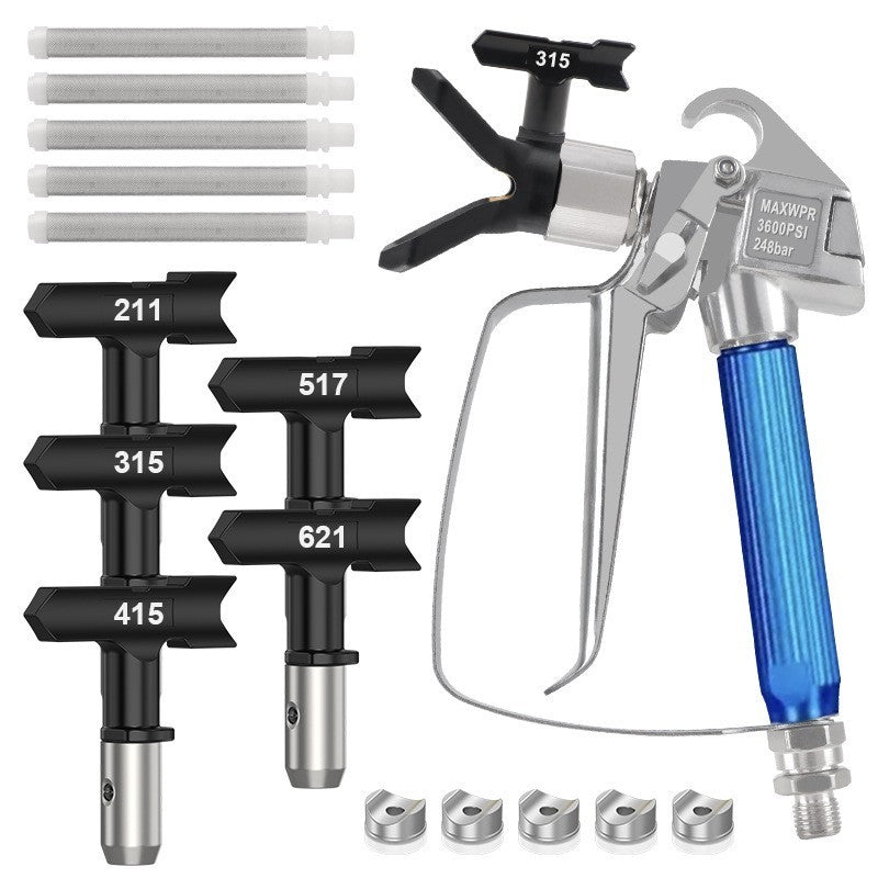 Complete Airless Paint Sprayer Kit 12 Pieces with Nozzle Tip Guards and Filters
